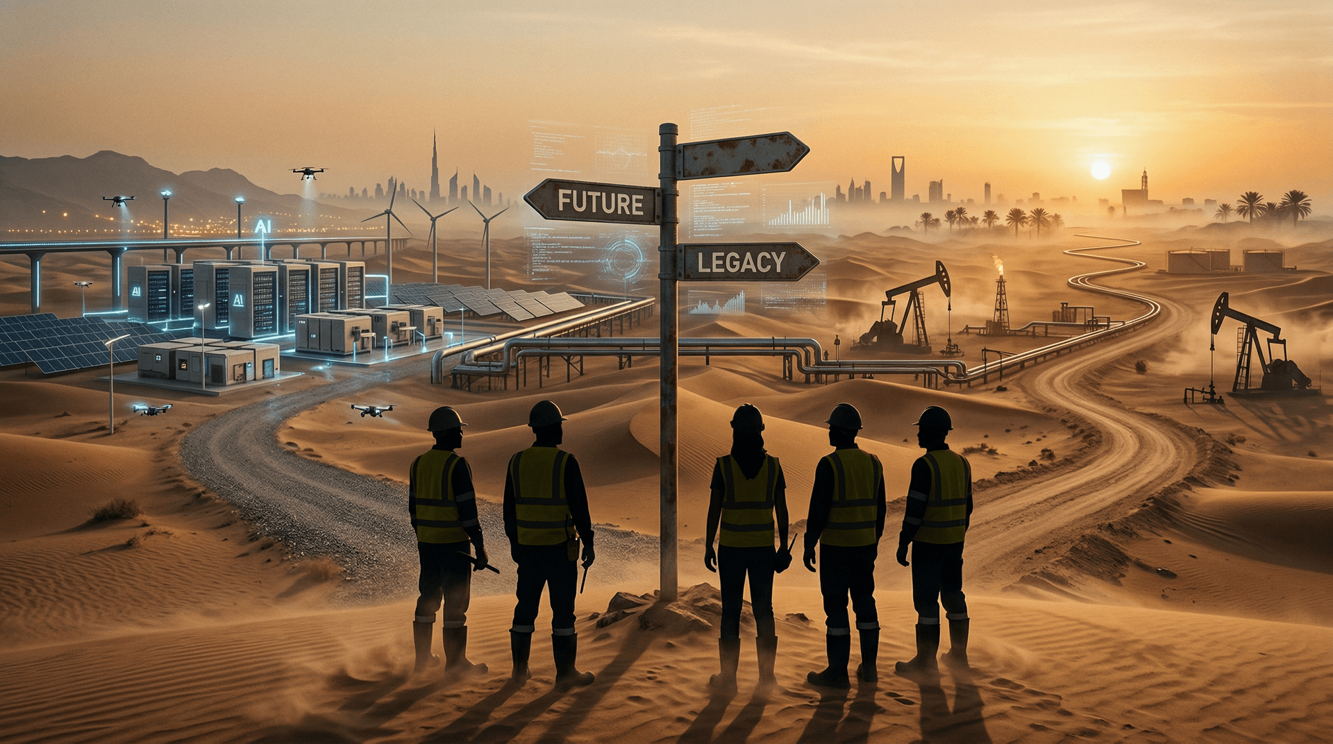 Gulf Workers AI Crossroads Hits UAE, Saudi Energy Jobs