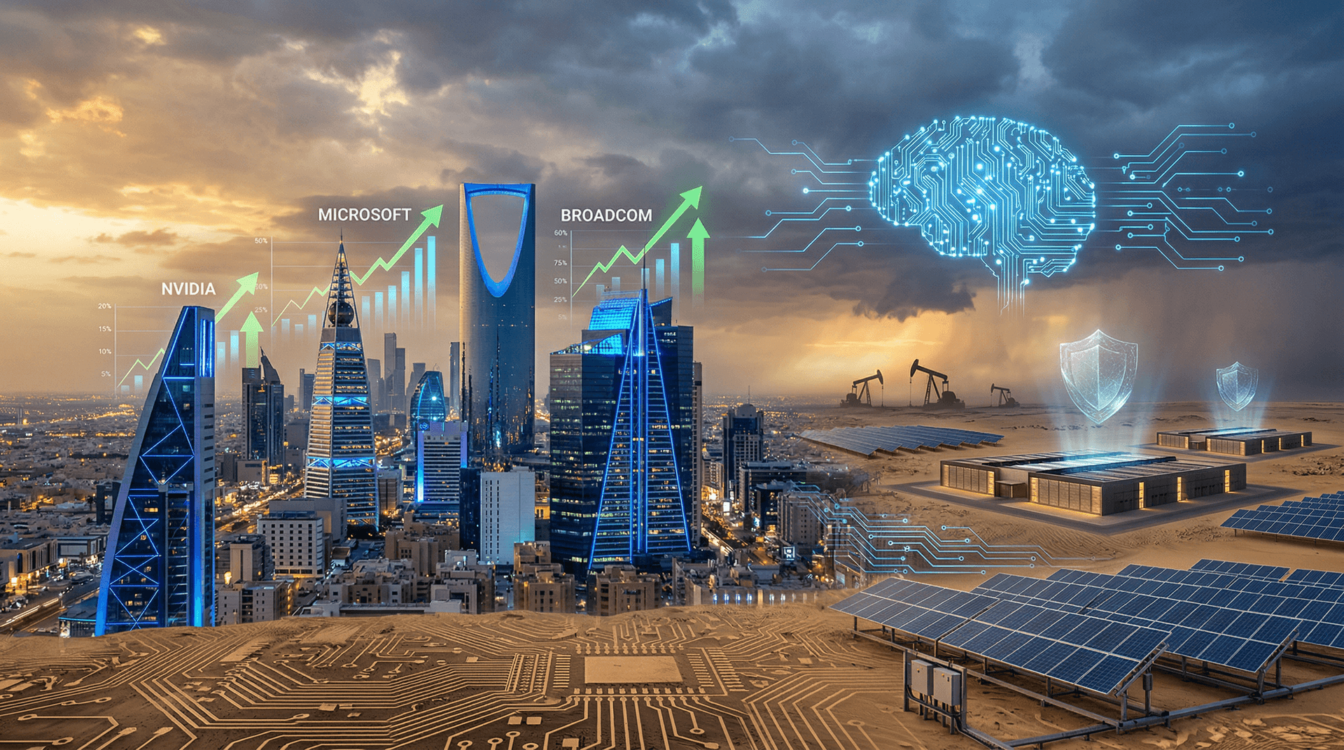 Gulf Funds Hold 3 AI Stocks Amid Oil Volatility