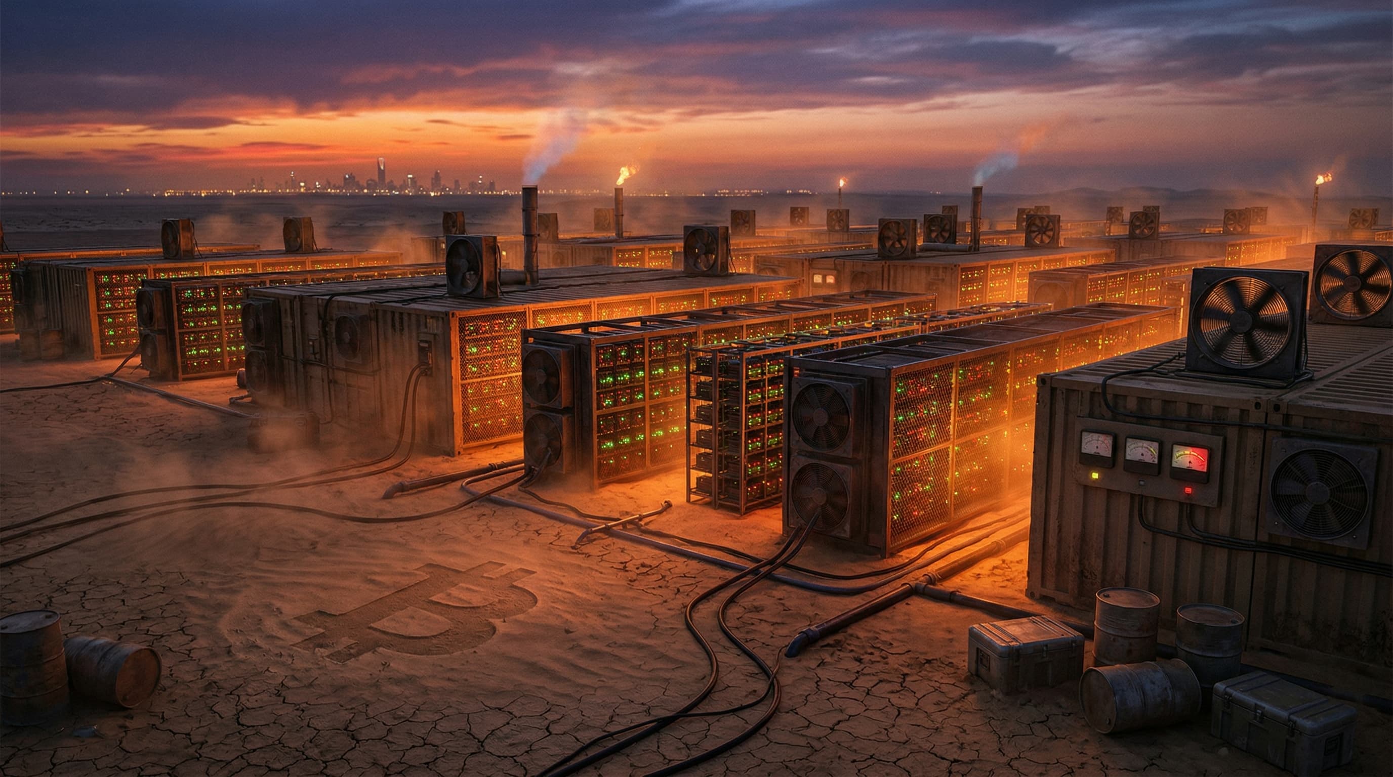 Bitcoin Energy Crisis Risks Crash to Zero in Gulf Oil Hubs