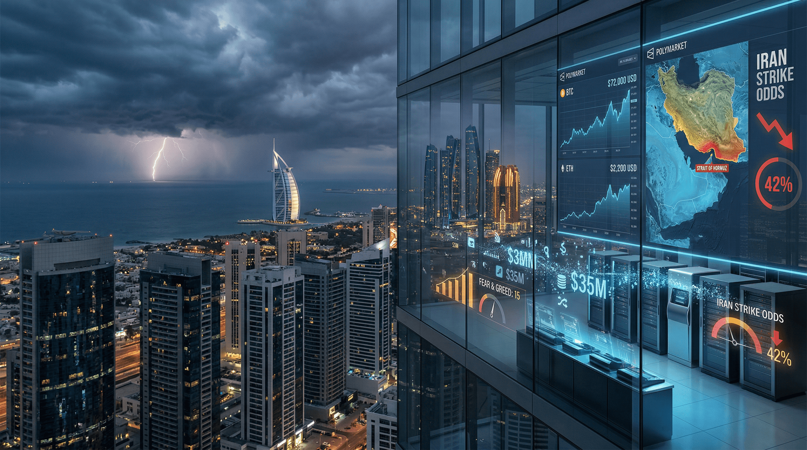 Polymarket Bets Hit $35M on Middle East War Risks