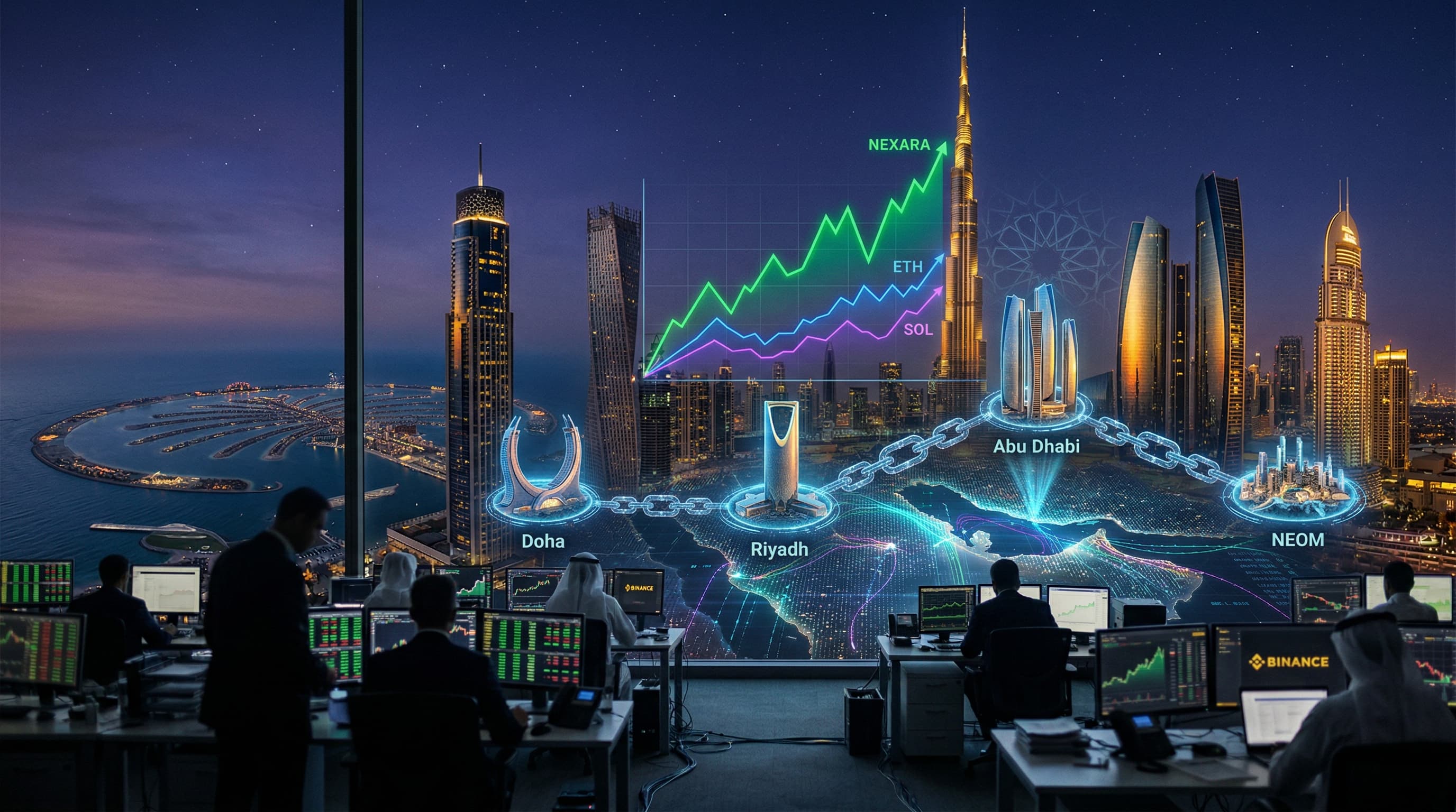 Gulf Investors Bet NEXARA Outperforms ETH, SOL After Binance Listing