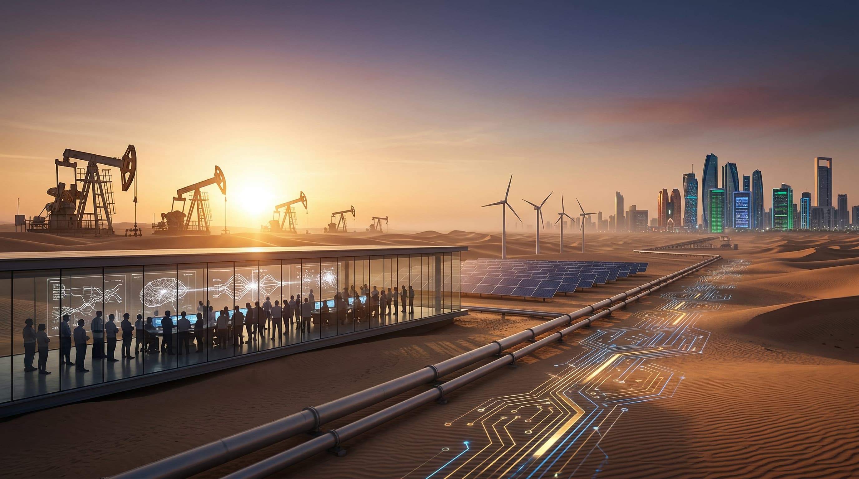 Gulf AI Workforce Retrains 50,000 Oil Workers in UAE, Saudi