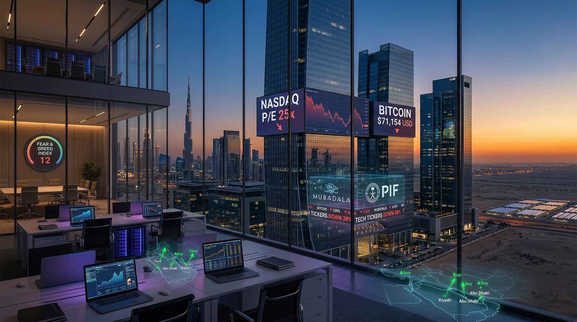 Tech Valuations Reset 38%: Mubadala, PIF Eye $100B Buys