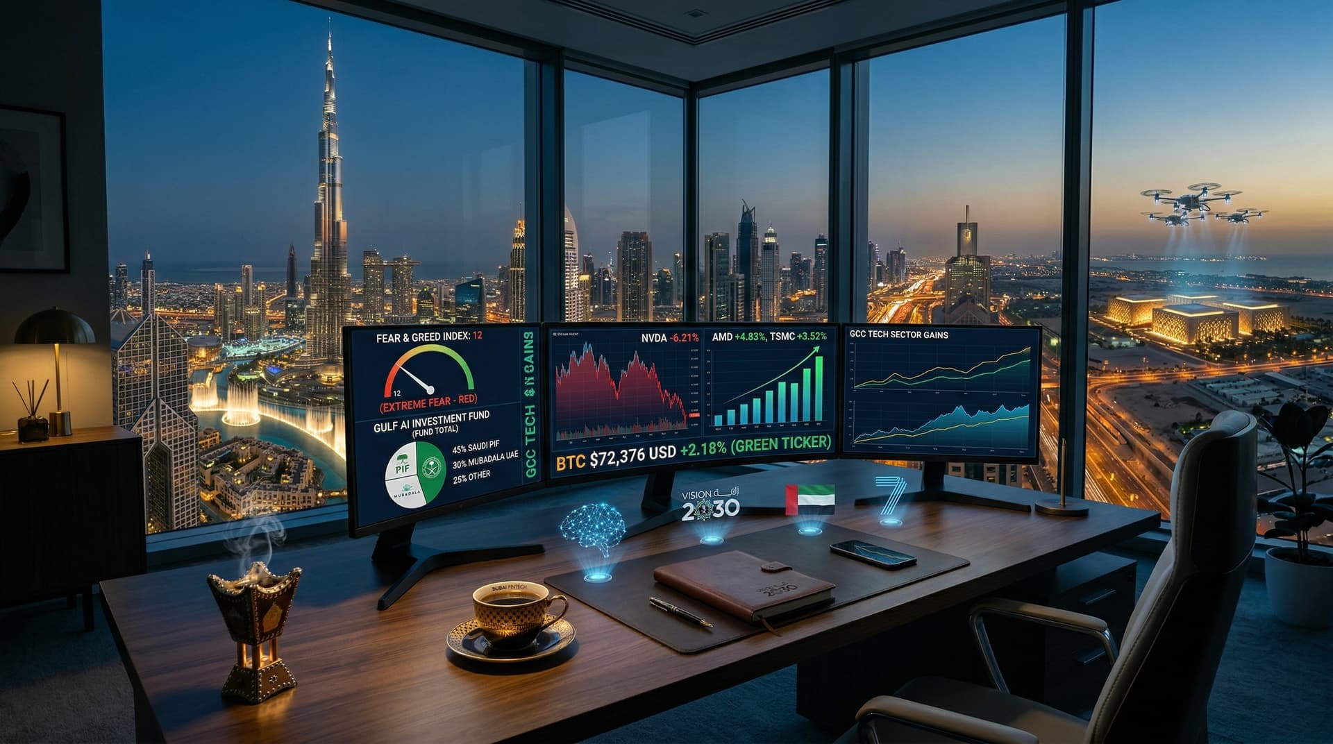 AI Portfolio Repositioning: Gulf Funds Target 25% H2 Returns Post-Nvidia Dip