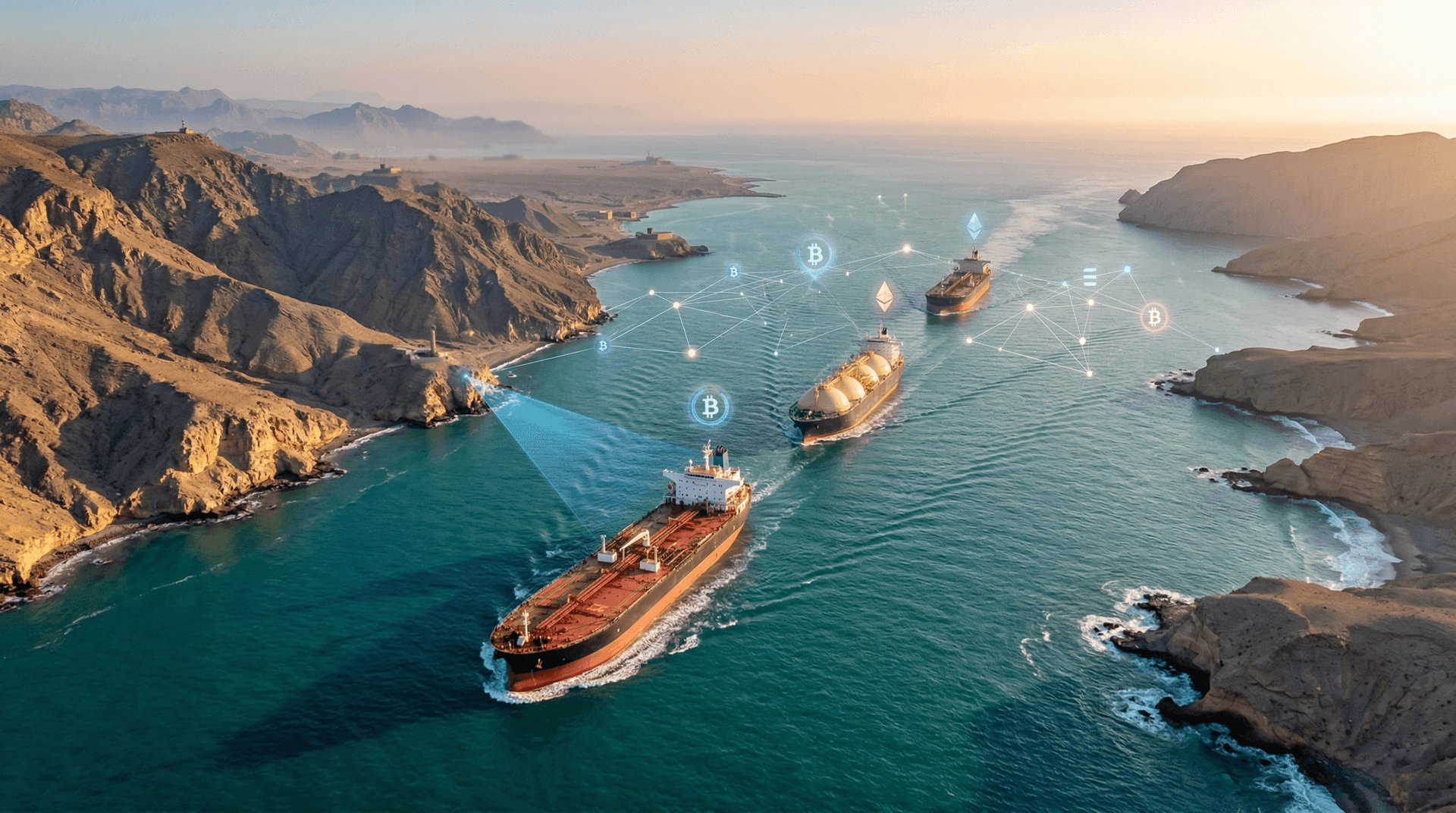 Iran Cryptocurrency Toll System Activates in Hormuz Strait, BTC Dips 1%