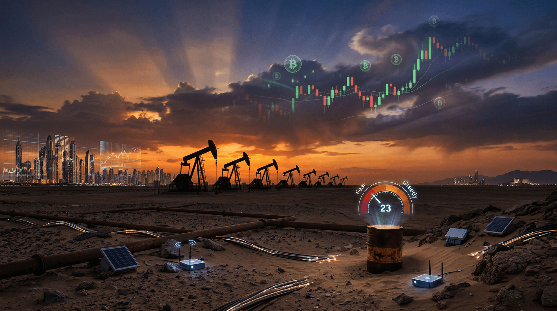 Oil Volatility Crypto Correlation Pressures GCC Funds as BTC Holds $74,656