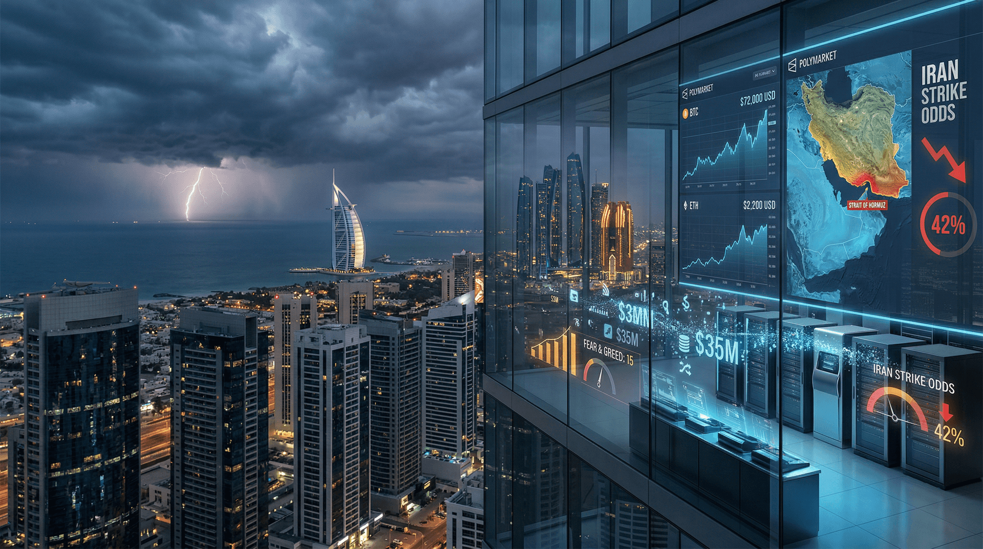 Polymarket Bets Hit $35M on Middle East War Risks