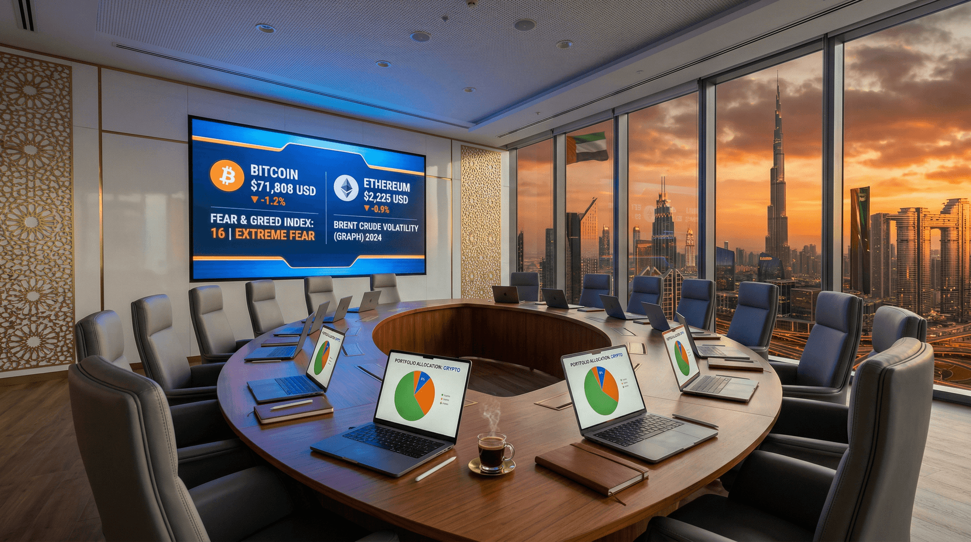 Crypto Gulf Portfolios Allocate 5-10% to Hedge Oil Volatility